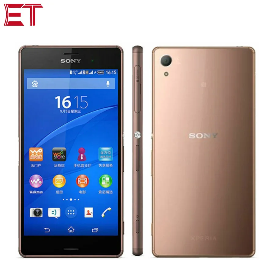 Мобильный телефон sony Xperia Z3 D6603 3 ГБ ОЗУ 16 Гб ПЗУ четырехъядерный процессор Snapdragon 801 5,2 дюймов экран 1080x1920p NFC