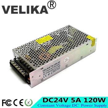 

LED Power Supply 24V 5A 120W Switching Power Adapter Driver Lighting Transformers 110V 220V AC DC24V SMPS For Strip lamp Light