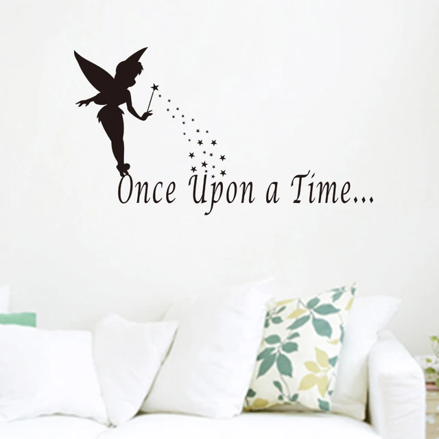 once upon a time quotes angel wall stickers for kids rooms home