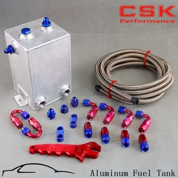 

3L drawing polishing Fuel Surge Tank 3 Litre Swirl Pot System+ wrench Spanner black / blue