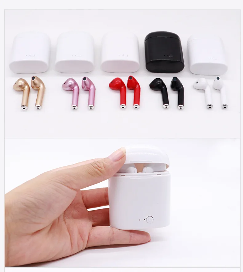i7-i7s-TWS-Bluetooth-Earphone-in-ear-Headset-Microphone-call-wireless-earphones-With-Charging-box-PK
