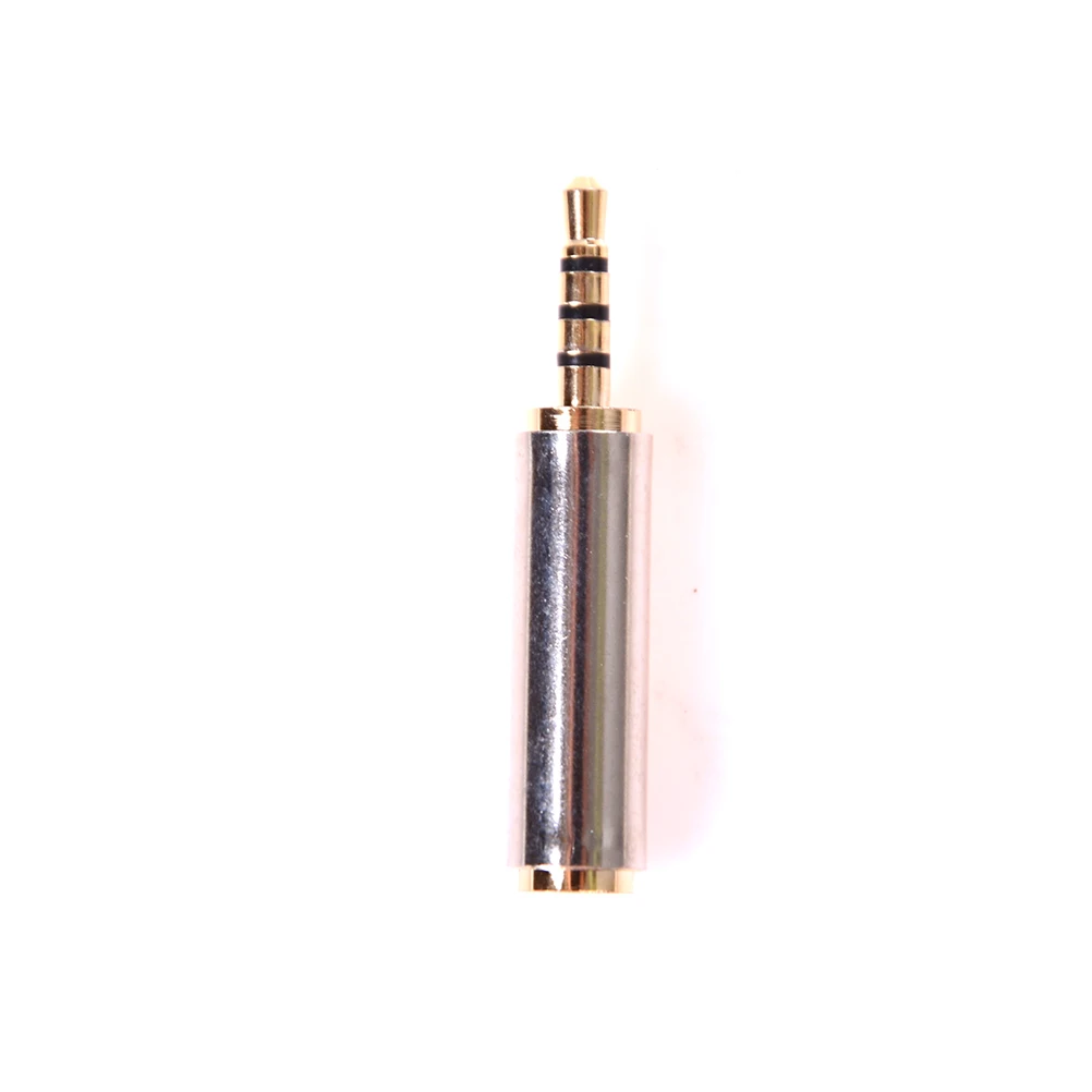 

1PCS 2.5 mm Male to 3.5 mm Female Converter audio Stereo Adapter Plug Headphone jack Gold