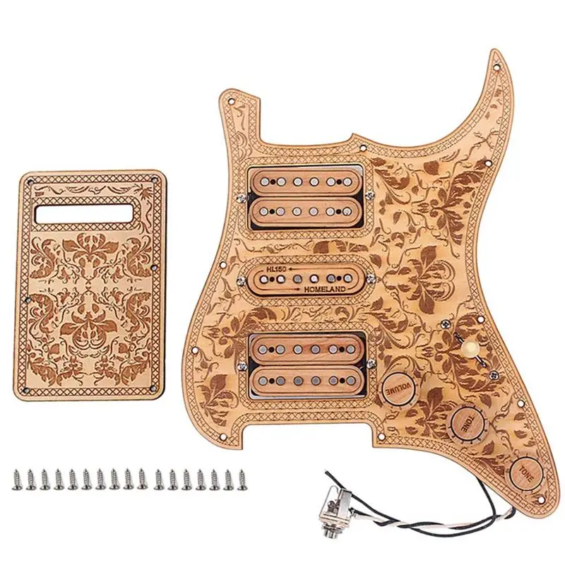 

Maple Double Single And Double Electric Guitar Pickup Guard Plate Loading Guard Set