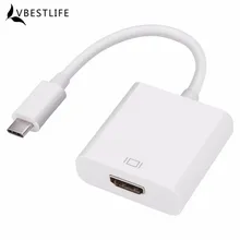 USB 3,1 type C к HDMI 1080 P HDTV цифровой кабельный адаптер-переходник для Macbook для Chromebook для пикселей HDTV проектор монитор