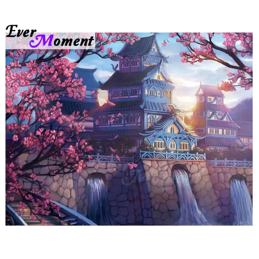 

Ever Moment Diamond Painting Full Square Drill Picture Of Rhinestone Mosaic Handmade Diamond Embroidery 5D DIY Flower ASF1367