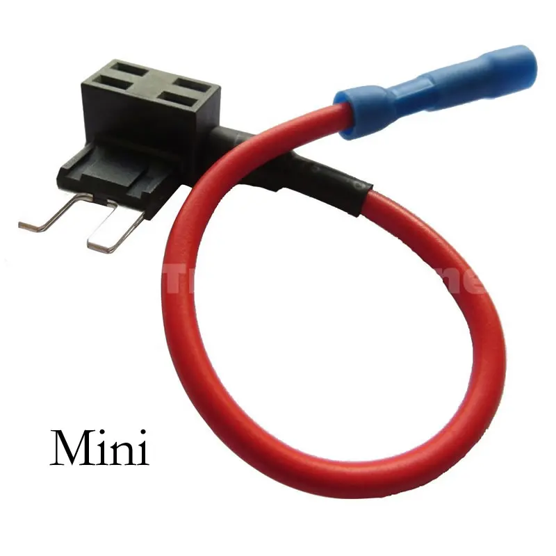 Soporte de fusible de coche de 12 V adaptador de grifo de circuito a Micro/Mini/hoja de ATM APM estándar fusibles automáticos con fusible de coche de hoja de 10 a con soporte