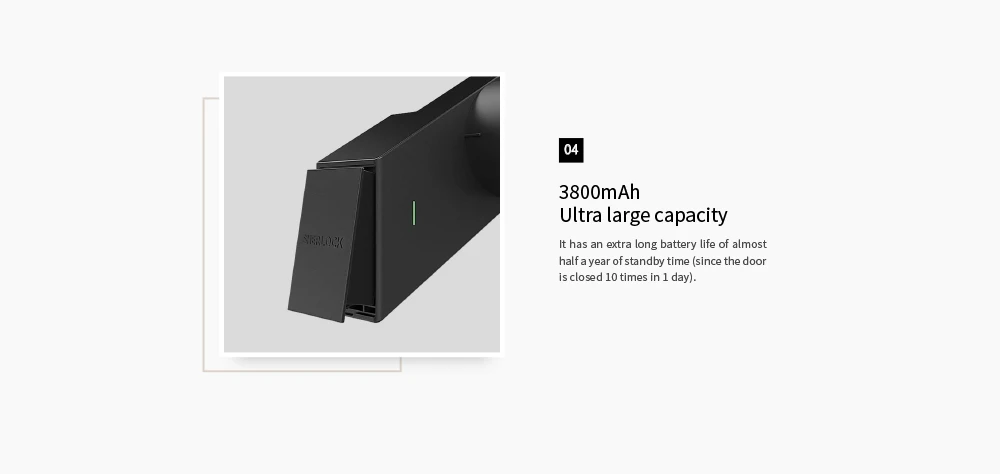 Xiaomi Upgrade Version Sherlock Smart Stick Lock S Safety Protection Bluetooth Wireless Close Lock App Smart Remote Control (12)