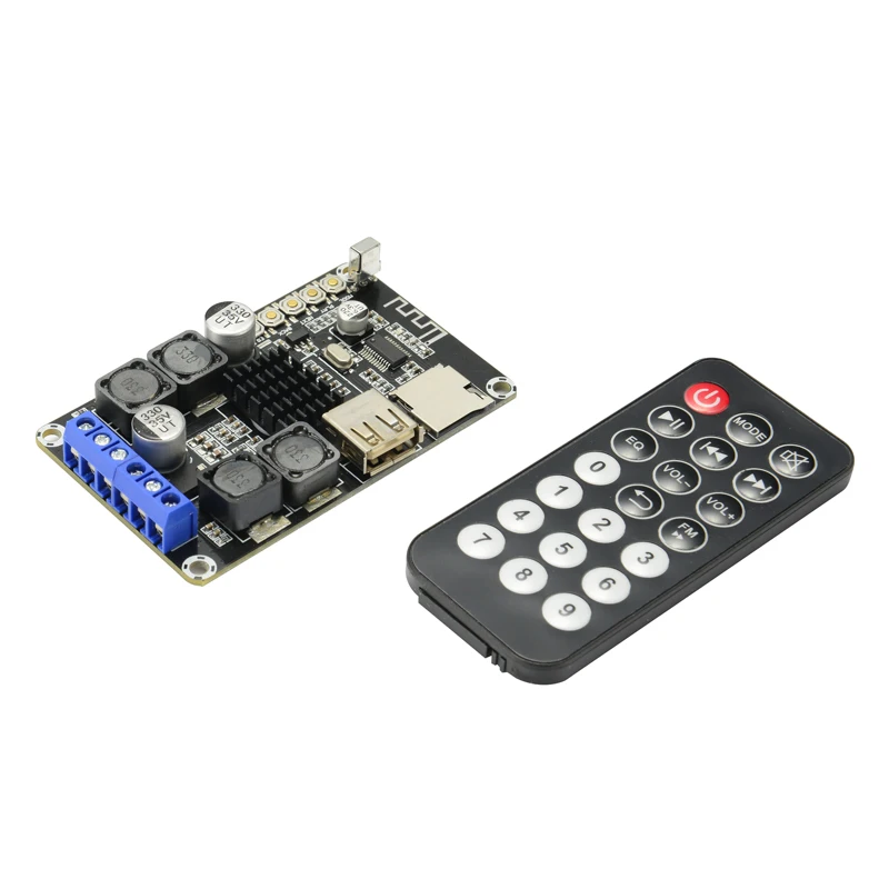 

TPA3116 Bluetooth Audio Digital Amplifier Board Dual Channel 2*50W DIY Speaker Amplifiers Stereo Support MP3 WMA WAV FLAC Format