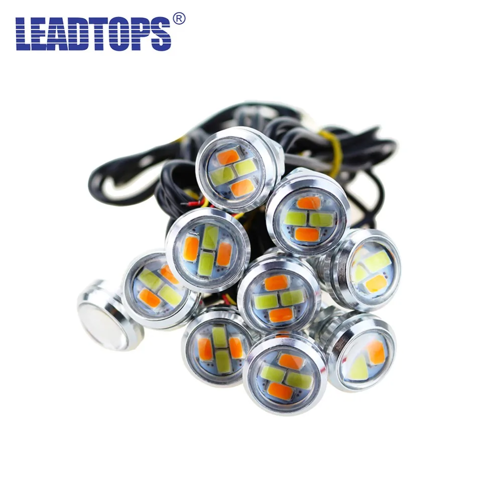 

LEADTOPS 100pcs 23mm Car LED Styling DRL Turning Signal Light Eagle Eye Light Daytime Runing Lamps For Car Waterproof 12V BE