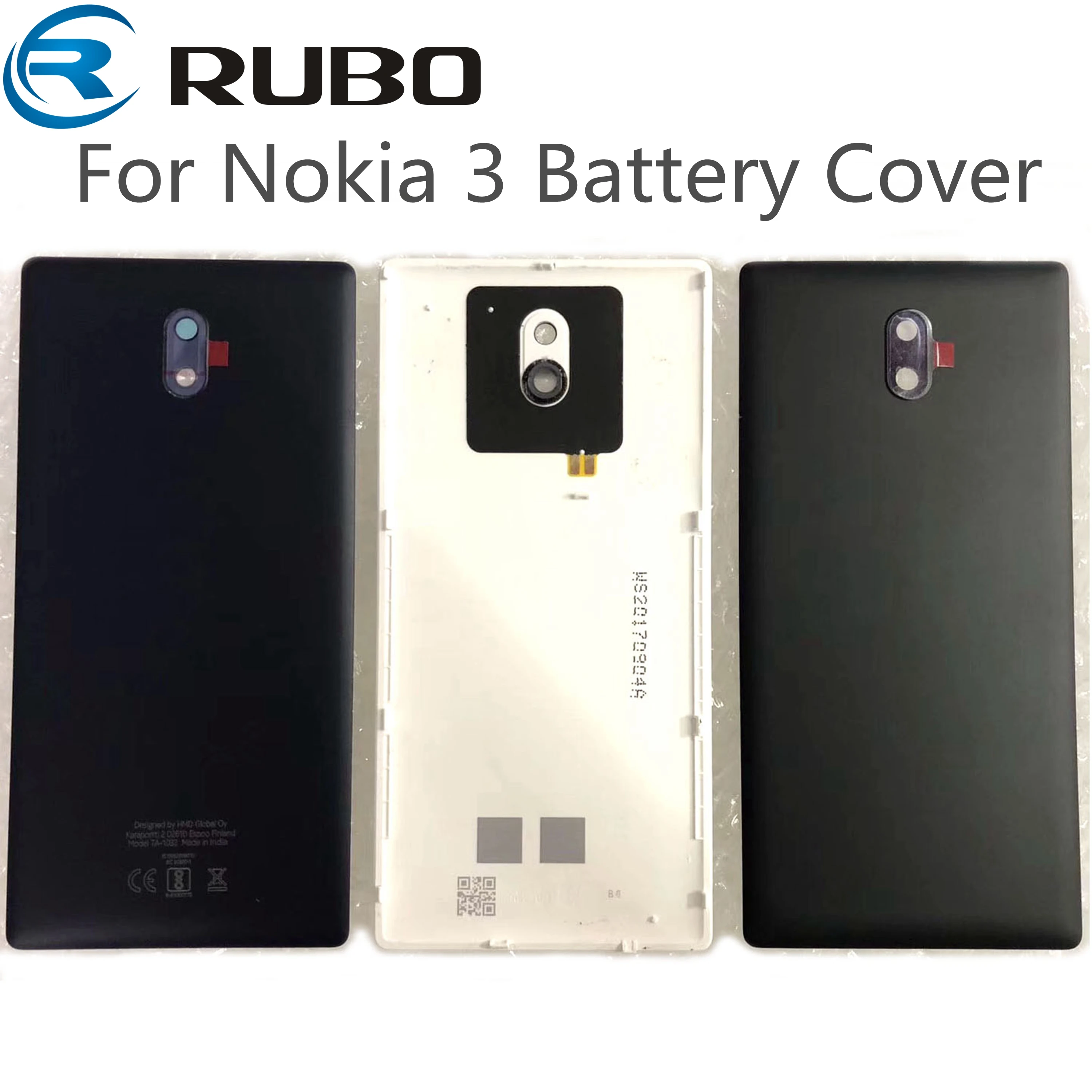 Для Nokia 3 задняя крышка батарейного отсека задняя дверь заднее стекло ...