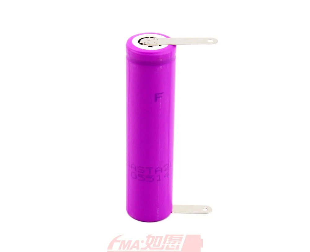 

1x 16650 3.7V 2500mAh Li-ion Rechargeable Battery w/tabs Charging voltage: 4.35V