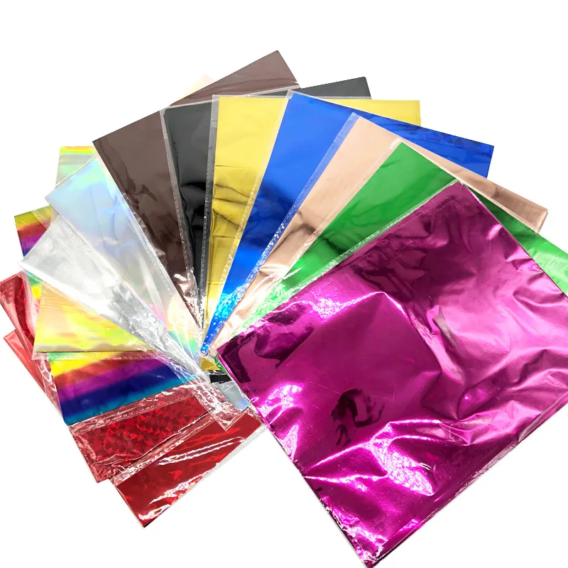 

50Pcs A4 Gold Silver Red Hot Stamping Foil Paper Laminator Laminating Transfer on Elegance Laser Printer Craft Paper 20x29cm