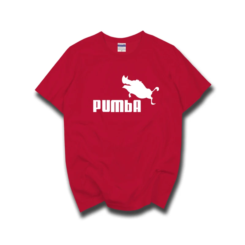 Забавная футболка homme Pumba для мужчин красивая из 100% хлопка на лето 2019|t shirt homme|t