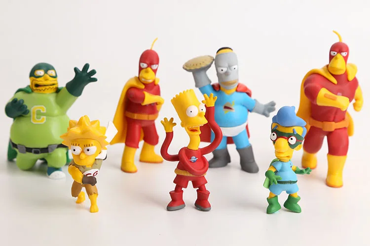 

HKXZM Anime Toy Family Simpsons PVC Figures Collectible Model Toys Gift