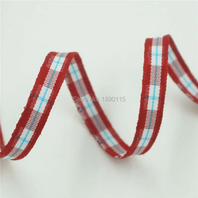 TALA 20meters roll 1 4 font b Tartan b font Plaid Ribbon Polyester Scottish Ribbons Bows
