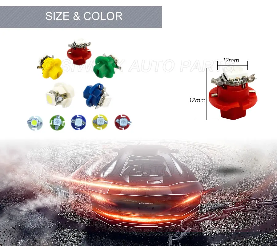 10 * B8.4 Фирменная Новинка T5 B8.4D 5050 1SMD Автомобильный светодиодный светильник