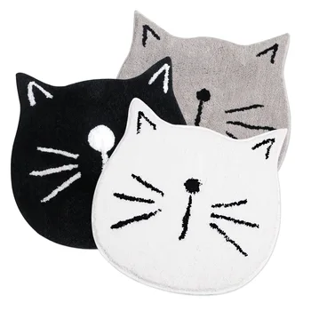 

Anti-slip high quality cute Cat Shaped Mat Bedroom Bathroom Area Rug Non-slip Doormat anti-skid kitchen balcony bedroom