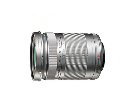 Серебристая линза M.ZUIKO DIGITAL ED 40 150 мм f/4 5.6 R для Olympus EPL6.EPL5.EPM1.EPM2 Panasonic GF5GH2GX1GF6GX7 без