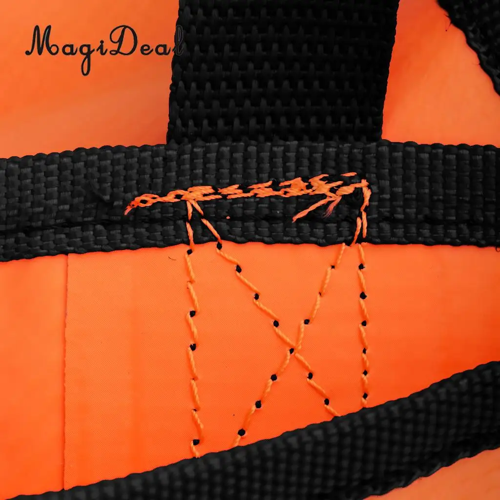 MagiDeal Large 32' Orange PVC Sea Anchor Drogue Drift Chute Sock Fits Marine Boat Up To 20'/6m + 29' Kayak Tow Rope Throw Line