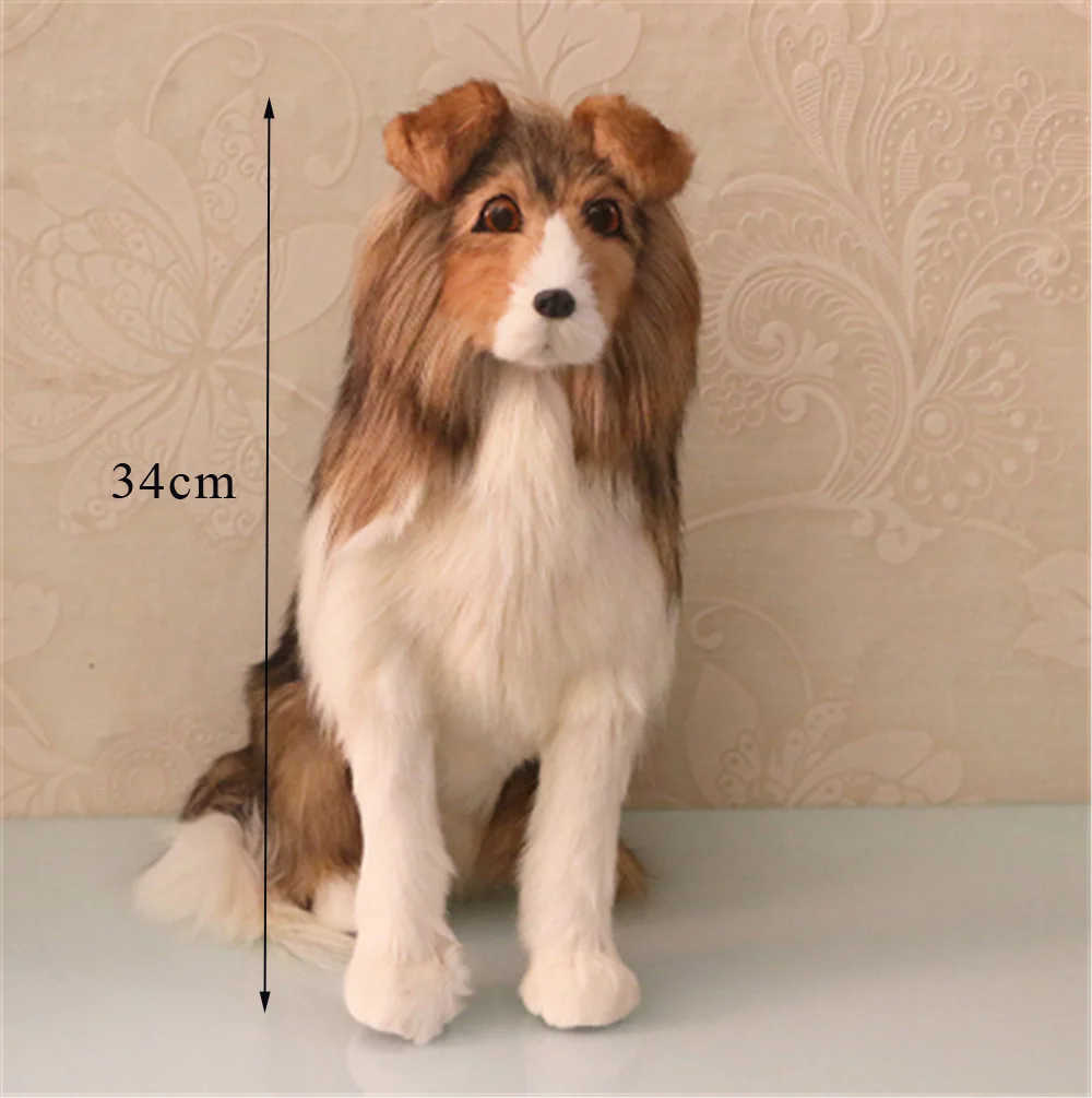 Fancytrader Big Simulated Herding Dog Toy Realistic Stuffed Golden Retriever Doll3