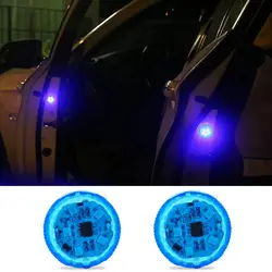 2 шт светодиодный Двери Автомобиля Предупреждение света для Ford Fiesta ST Focus 2 3 Fusion MK4 ЭСКАТО безопасности предотвращения столкновений сигнала