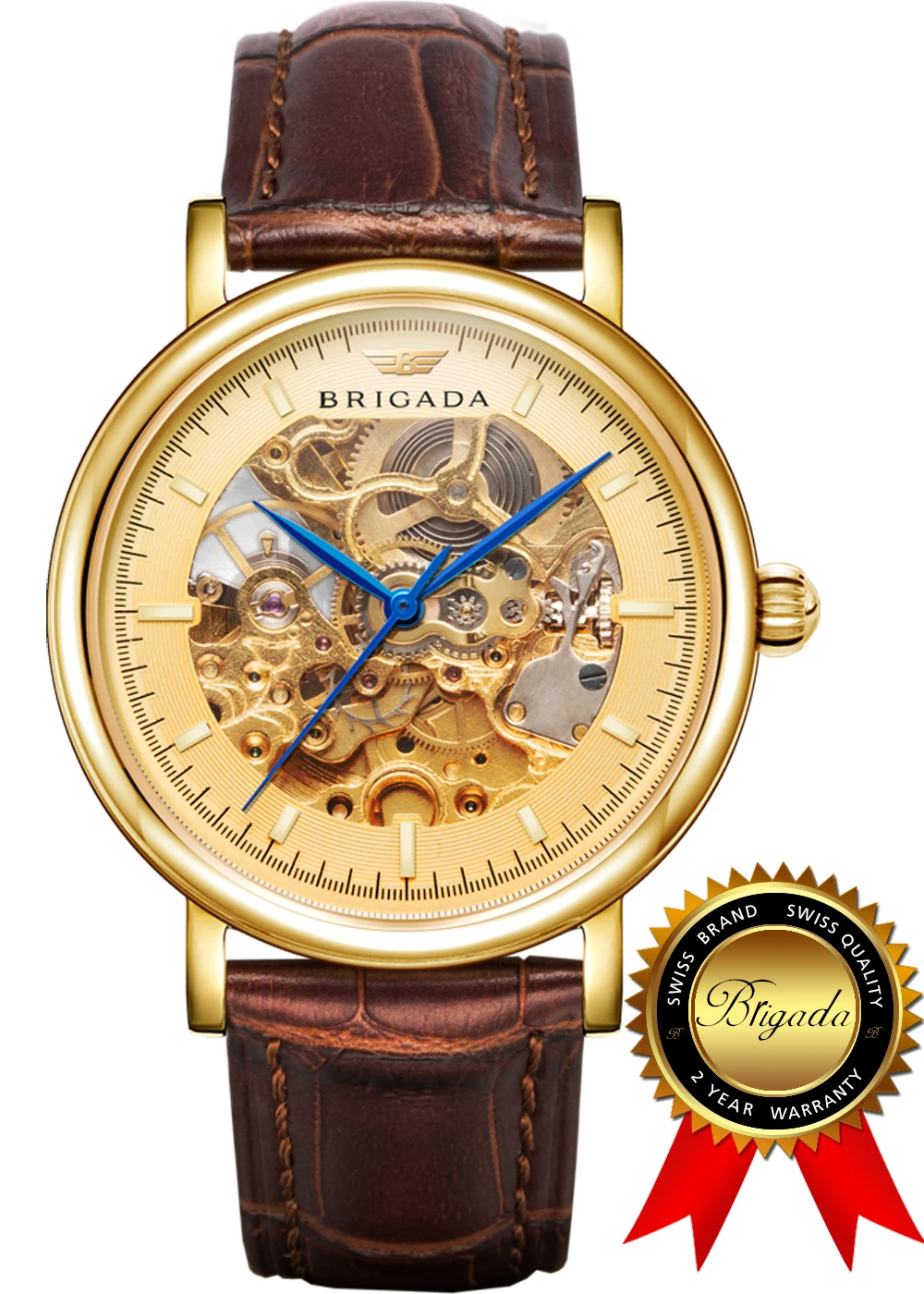 BRIGADA Zwitserse Horloges Goud Waterdichte Horloges voor Mannen, Nice Automatische Mechanische mannen Horloge|watch for|watches for menwatch - AliExpress