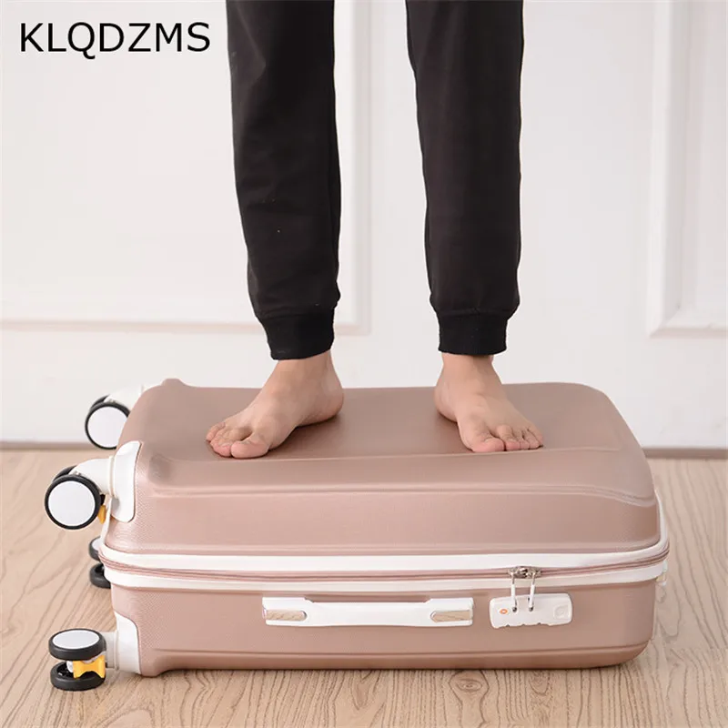 KLQDZMS 2 шт./компл. Прекрасная косметичка 14 дюймов 20/22/24/26 комплект чемоданов на