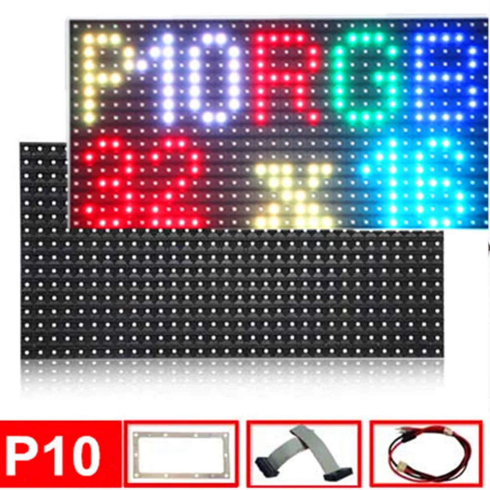 Горячая новинка P10 открытый SMD полноцветный светодиодный дисплей видео модуль 320x160 мм, 1/4 сканирование DIY светодиодный экран водонепроницаемый Smd 3535 RGB светодиодный панель