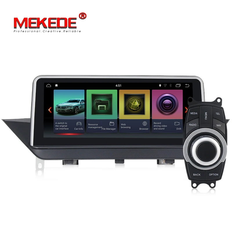 Cheap MEKEDE HD 1280*480 IPS ID7 PX6 6cores android 9.0 for BMW X1 E84 2009-2015 car dvd player,GPS  GPS Navigation SWC,BT,radio 3