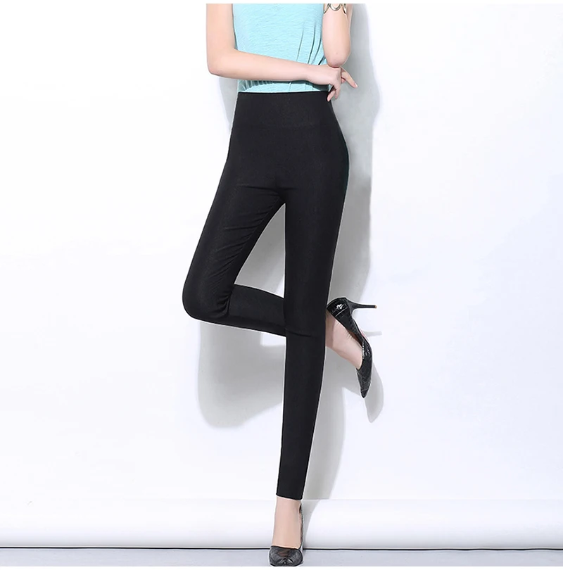 Высокая Талия Для женщин брюки женские леггинсы Harajuku белые черные обтягивающие брюки для Для женщин весенние узкие брюки для женщин размера плюс