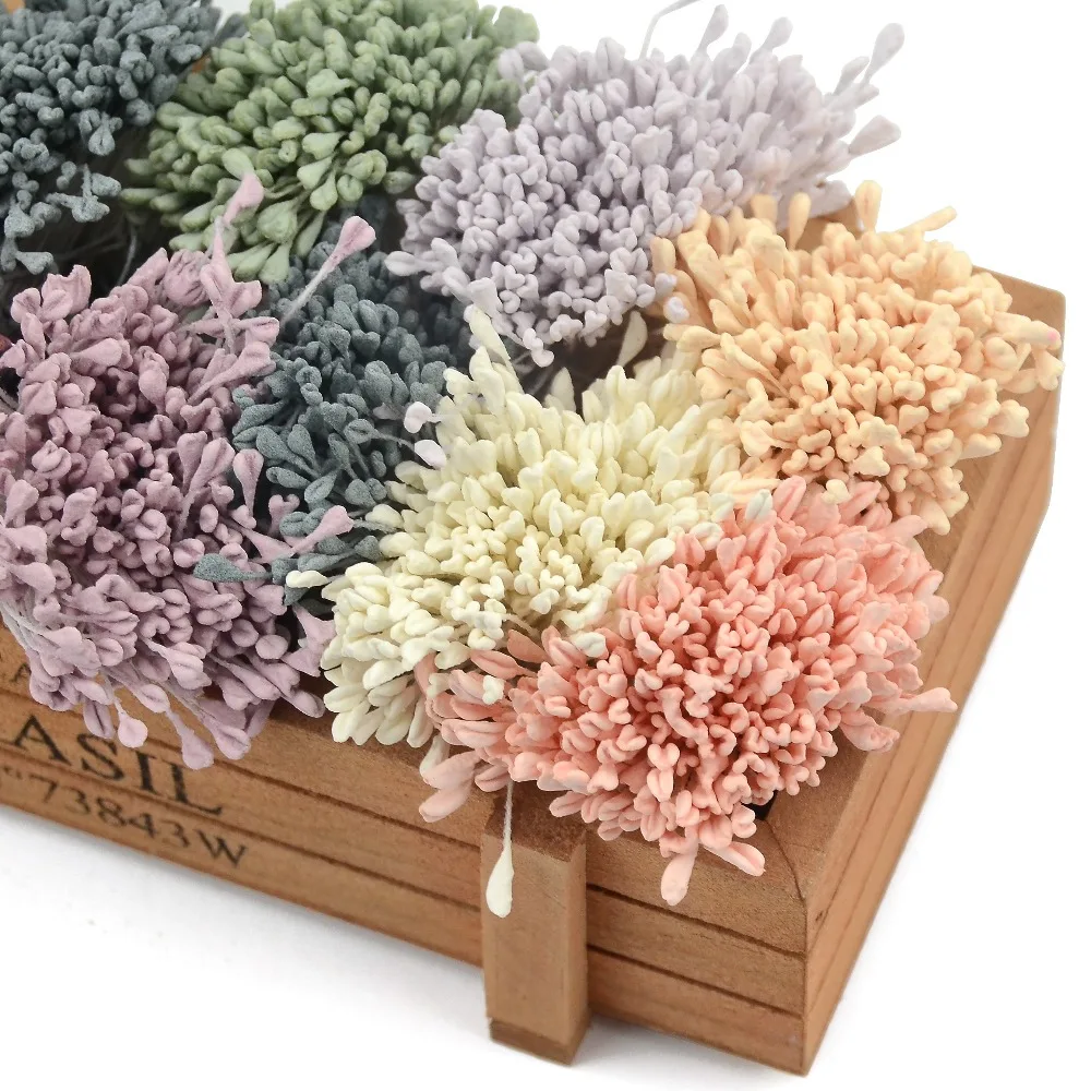 350pcs 5mm Mini Stamen Matte Handmade Artificial Flowers For Wedding Party Home Decoration DIY Flower Garland Craft Accessories 350pcs 5mm Mini Stamen Matte Handmade Artificial Flowers For Wedding Party Home Decoration DIY Flower Garland Craft Accessories