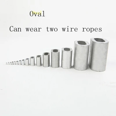 

Wire rope aluminum sleeve oval hole aluminum clamp wire rope clamp 0.5-10mm
