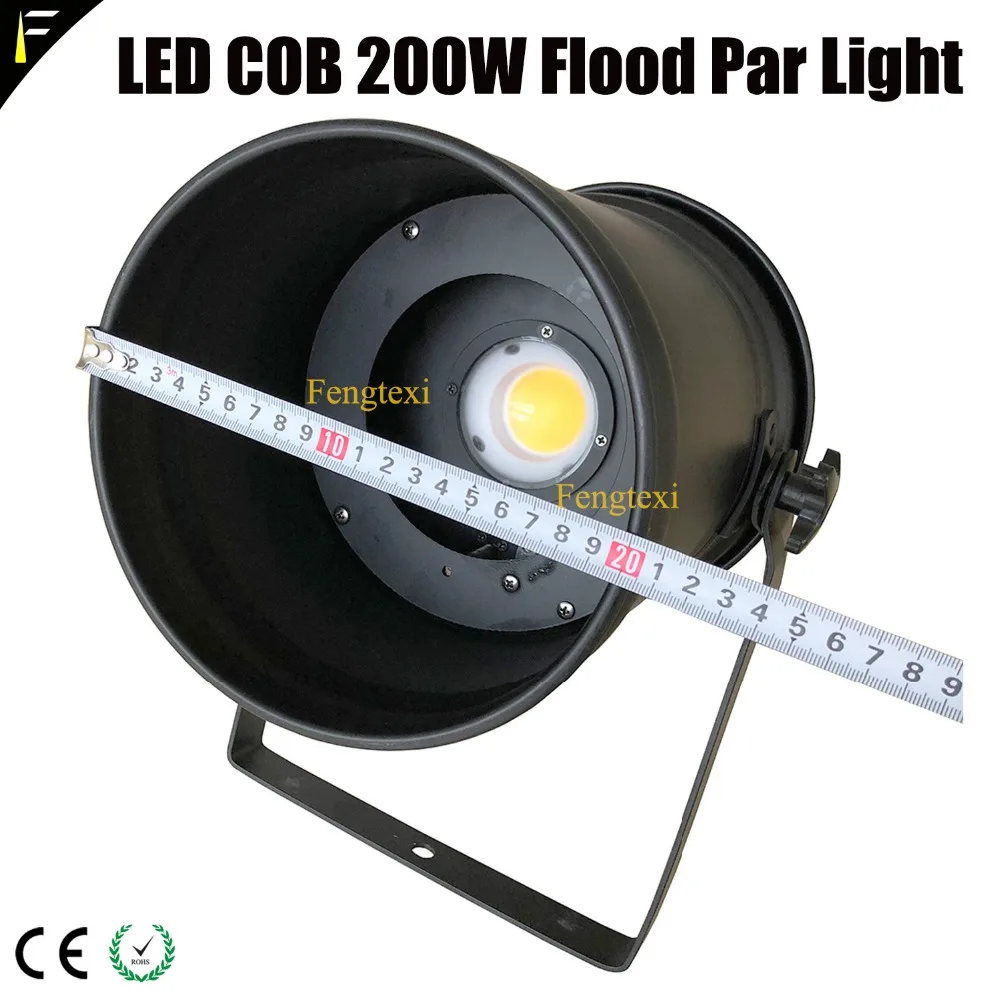 Прожектор PAR56 200 Вт COB LED Zoom Par Can золотого цвета теплый белый Точечный светильник 200w