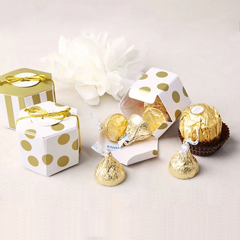 50 Pcs الشوكولاته الحلو الحلوى هدية صناديق الأسرة الزفاف حزب صالح أكياس 50 Pcs الشوكولاته الحلو الحلوى هدية صناديق الأسرة الزفاف حزب صالح أكياس