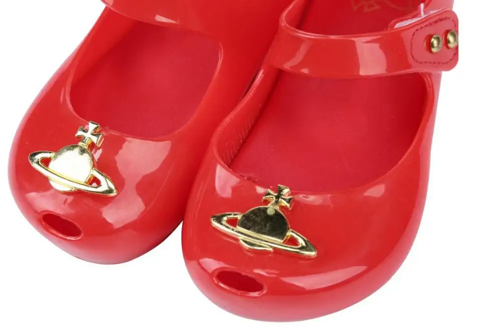 Melissa/Новинка; летние сандалии для маленьких девочек; обувь с Сатурном; Uranus; детская прозрачная обувь; яркие мягкие сандалии принцессы с круглым открытым носком для девочек