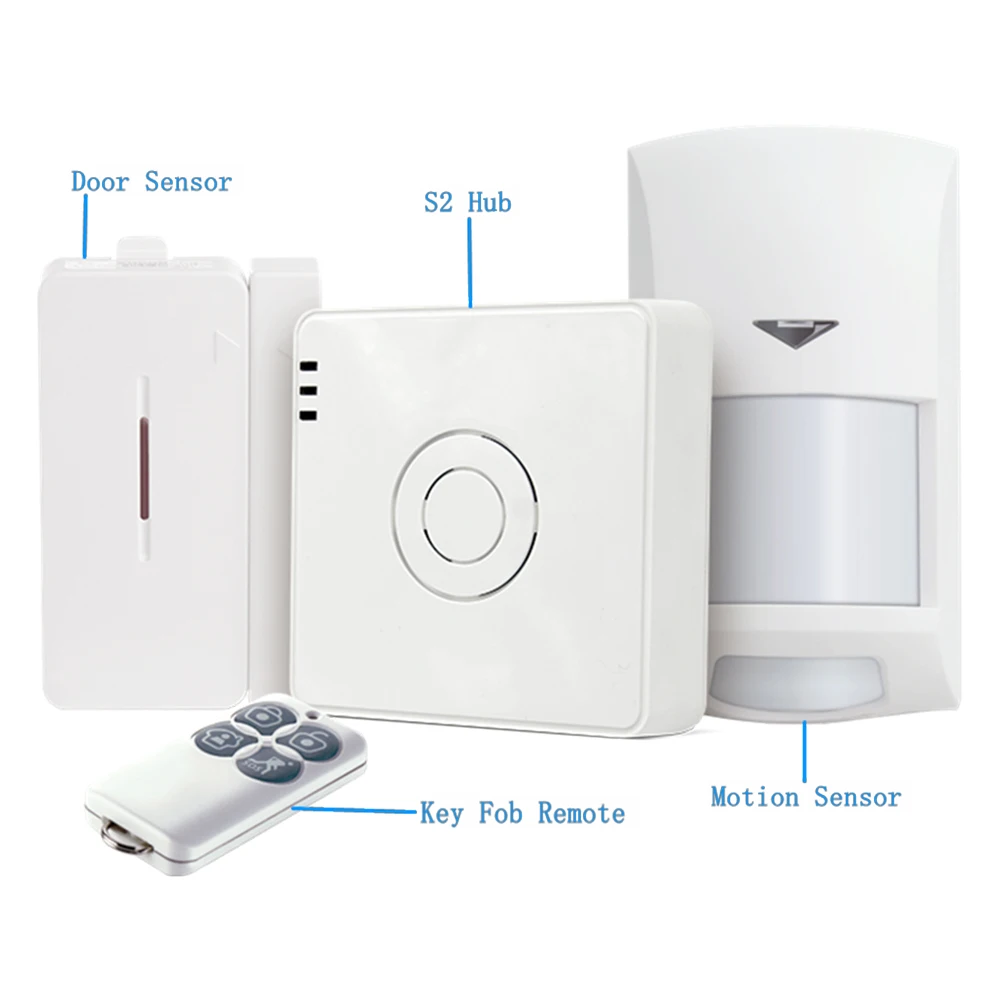 

Original New Version Broadlink S2 HUB Kit Security Alarm Detector 433HMz Motion Door Sensor Remote Control smart Home Automation
