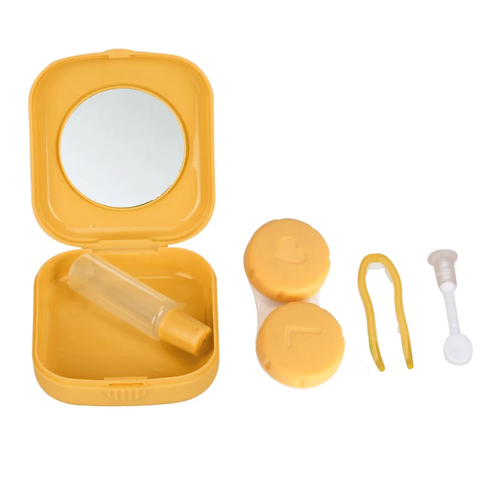 Cover Travel New Cute Mini Contact Lens Easy Carry Case Travel Kit Kit Easy Carry Lenses Protector Container