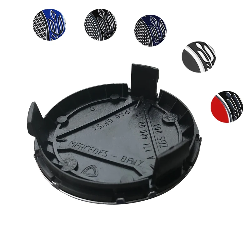 

20PCS/Set 75MM Dark Blue Car Styling Car Wheel Center Cover Wheel Hub Cap Rim Brand Logo Cover For Mercedes Benz W202 CLK C260