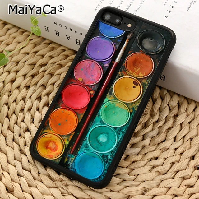 MaiYaCa Palette Colouring Pencil Phone Case Cover For iPhone 5 6s 7 8 plus 11 pro X XR XS max Samsung S6 S7 edge S8 S9 S10 |