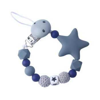 

2019 Baby Care Cartoon Daisy Letter Silicone Universal Holder Belt Pacifier Nipple Clip Chain Child Pacifier Bead Chain Glue