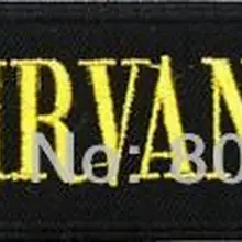 4," NIRVANA классический смайлик широкий логотип модная вышитая музыкальная группа Железный на и нашивка на одежду тяжелый металл Заказная заплата