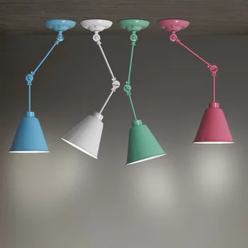 

Industrial Vintage Loft Metal Surface Mounted Fixture Lamp E27 Bulb Adjustable Study Dining Room Ceiling Light Lighting CL184
