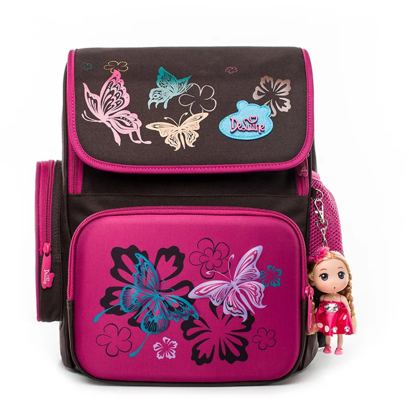 

Delune 2018 New European Children School Bag Girls Boys Backpack Cartoon Mochila Infantil Large Capacity Orthopedic Schoolbag