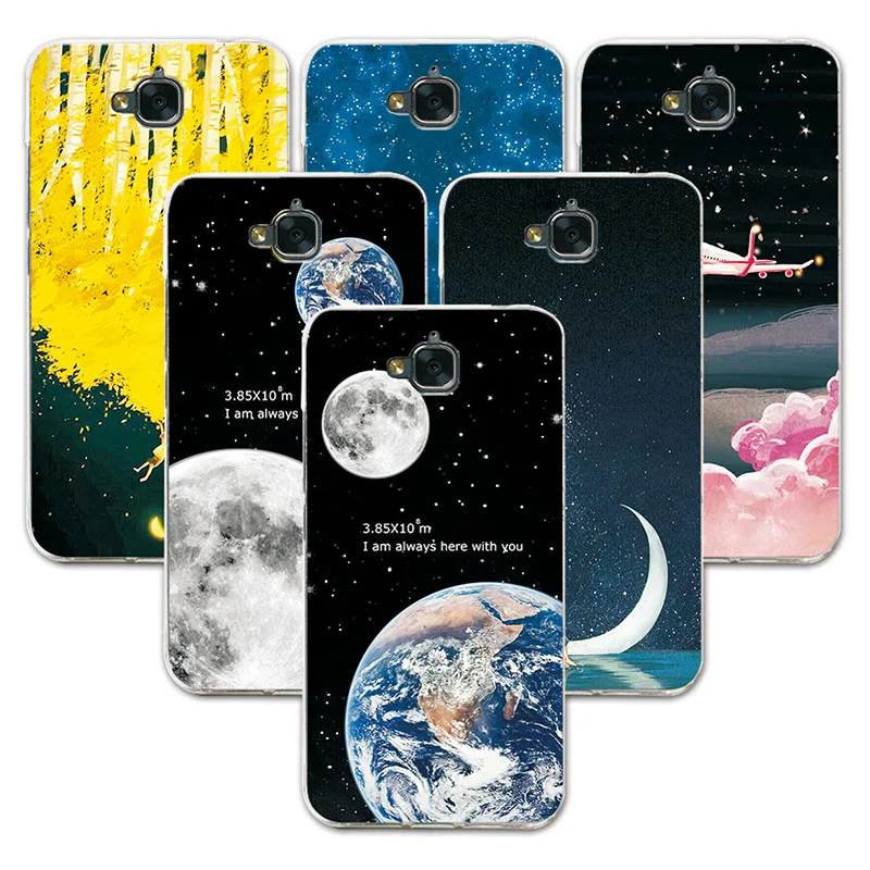 

FOR Huawei Honor 4C Pro 5.0" Couple Style Phone Case Space Stars Art Print Coque For Huawei Honor 4C Pro Soft Silicon Back Cover