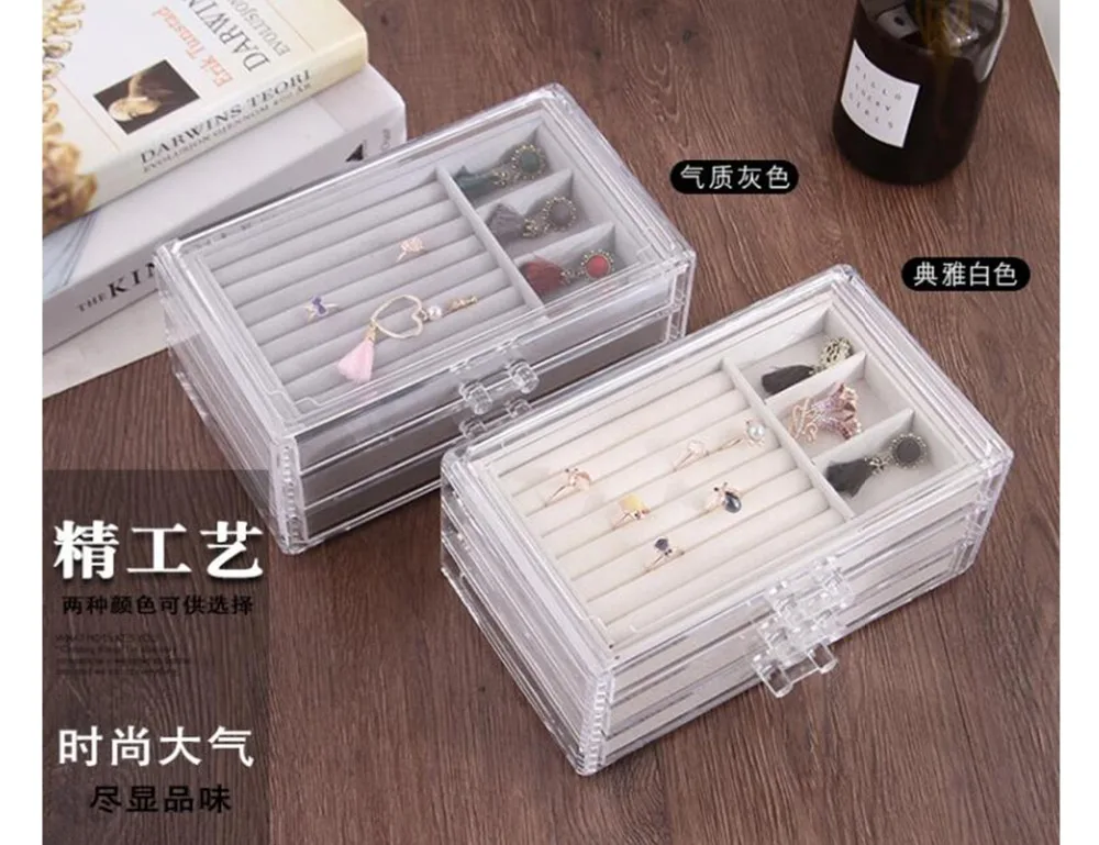 

Wholesale Acrylic Jewellery Jewelry Box With Drawer