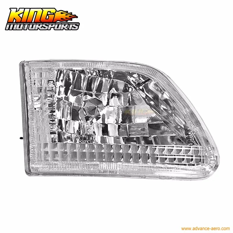 Для 97-99-02 03 Ford F-150 F-250, европейские фары, хромированные, прозрачные, США, внутренние