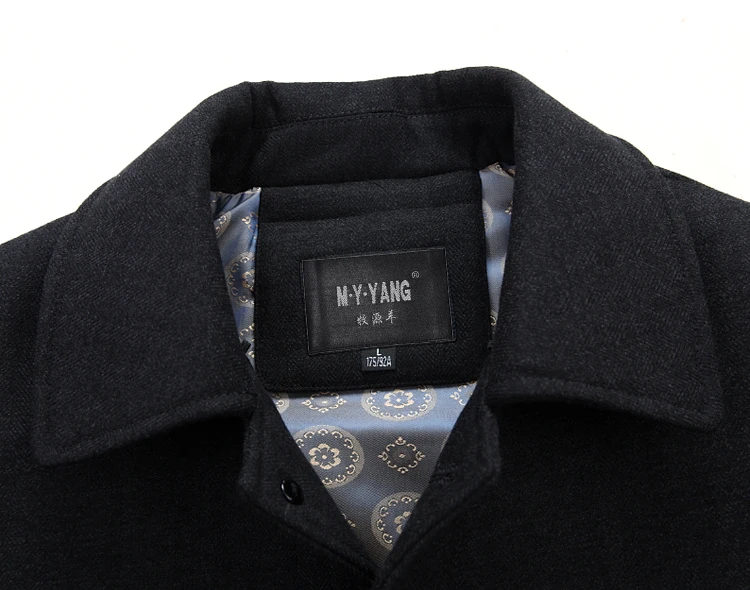 Мужской шерстяной пиджак Mu Yuan Yang деловая повседневная куртка х длинная 3XL