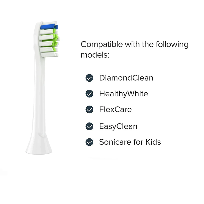 4 шт. для Philips электрическая зубная щетка Sonicare головки FlexCare DiamondClean InterCare ProResult Gum Health HX6064 HX6930 HX9340