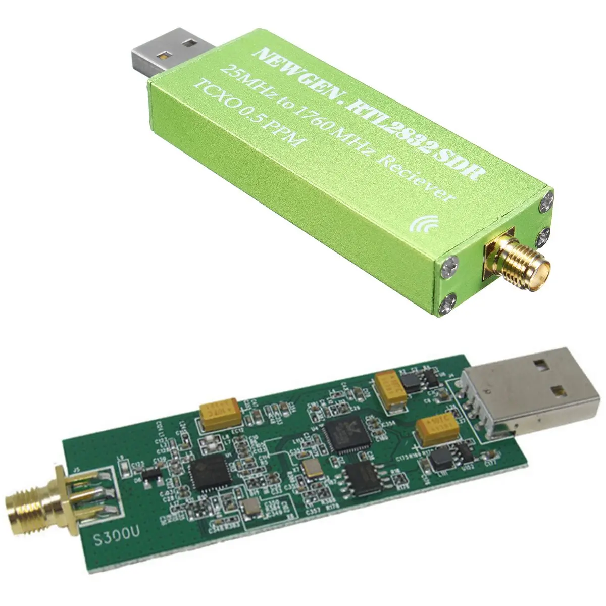 

25MHZ to 1760MHZ RTL SDR Receiver Support AM/NFM/FM/DSB/USB/L RTL2382U Wireless Current Receiver New Generation RTL SDR Receiver