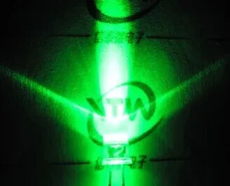 

D_D 1000pcs /lot Transparent Round LED 5MM Green Light Colour LED bulbs green light emitting diode F5mm Green LED